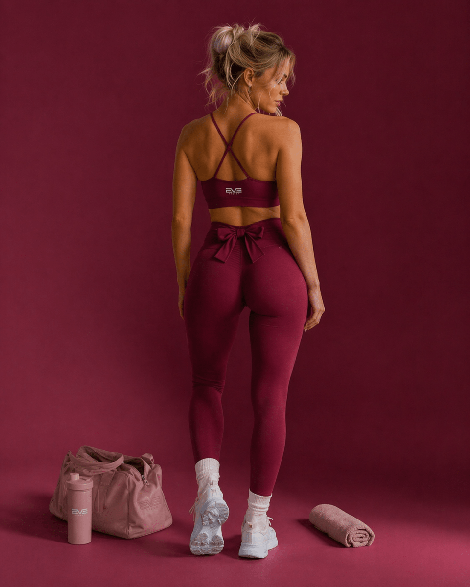 EVE Bow Sculpt Leggings - EVEPEACH