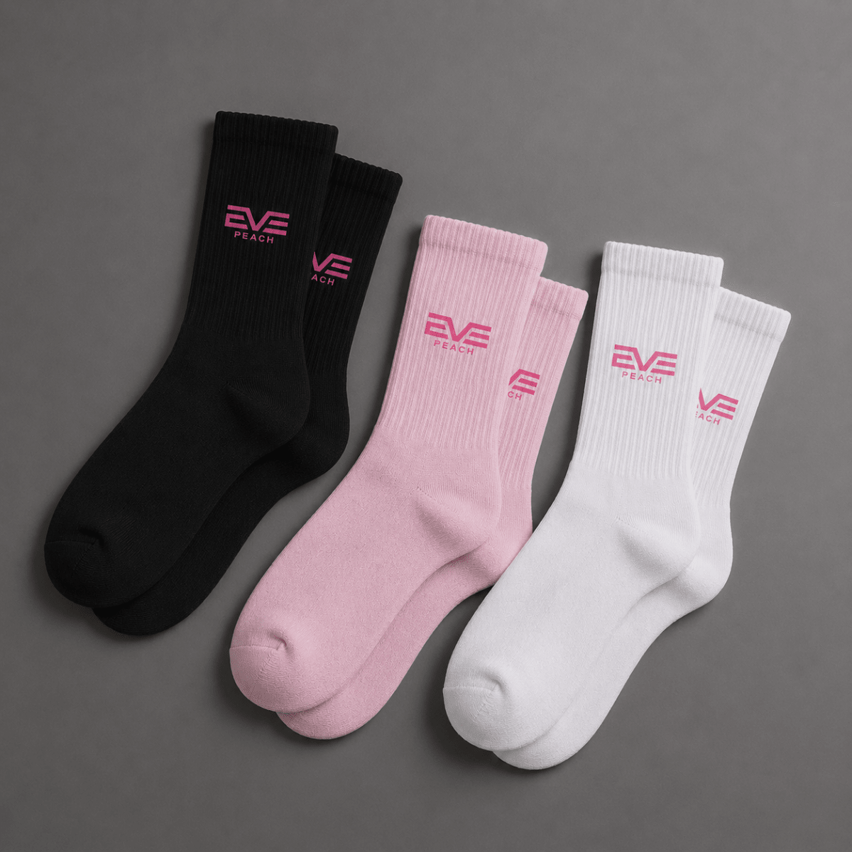 EVE CoreCrew Socks 3 Pack - EVEPEACH