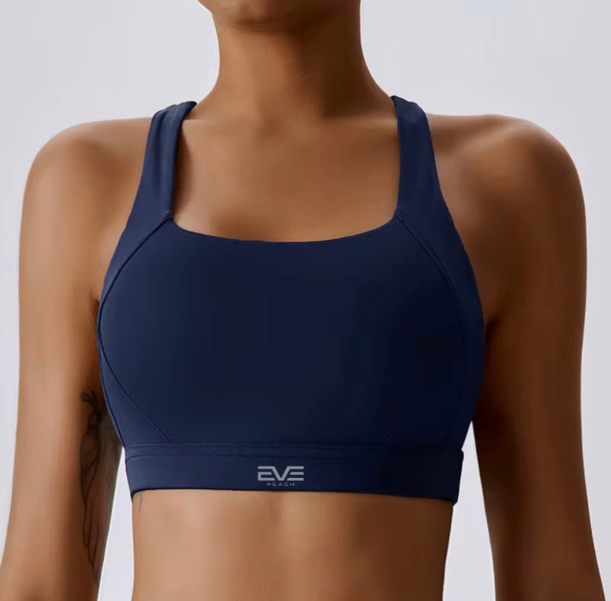 EVE CoreHold Sculpt Bra – High Support Square Neck - EVEPEACH