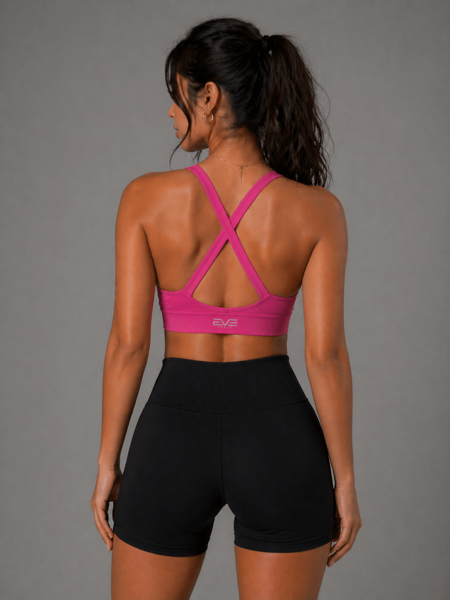 EVE CoreHold Sculpt Bra – High Support Square Neck - EVEPEACH