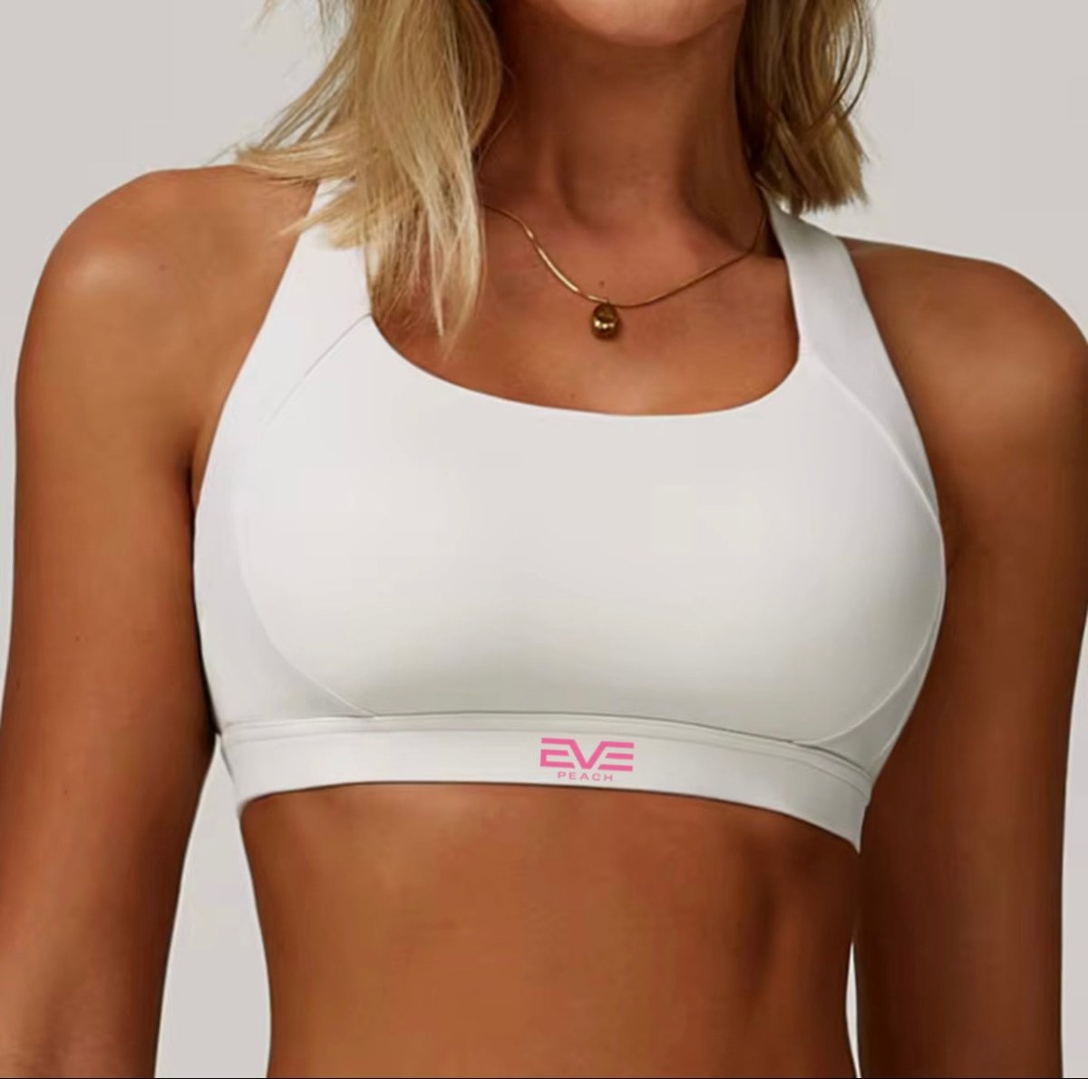 EVE CoreHold Sculpt Bra – High Support Square Neck - EVEPEACH