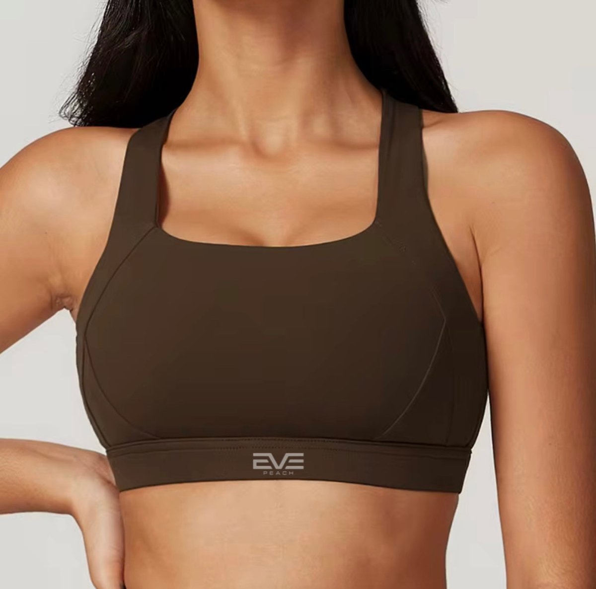 EVE CoreHold Sculpt Bra – High Support Square Neck - EVEPEACH