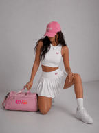 EVE PEACH Tennis Skirt Set – Sports Bra & High - Waist Pleated Skirt - EVEPEACH